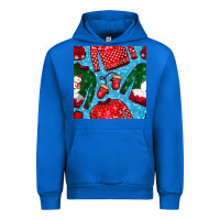 Cobalt christmas clothes seamless pattern Urban Hoodie - BundleAndBundleShop