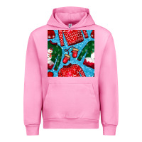 Fuchsia Pink christmas clothes seamless pattern Urban Hoodie - BundleAndBundleShop
