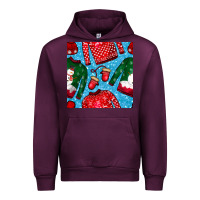 Mauve Wine christmas clothes seamless pattern Urban Hoodie - BundleAndBundleShop