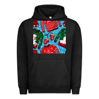 Pigment Black christmas clothes seamless pattern Urban Hoodie - BundleAndBundleShop