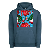 Pigment Midnight Navy christmas clothes seamless pattern Urban Hoodie - BundleAndBundleShop