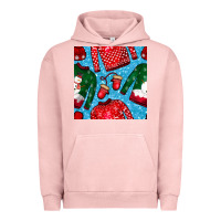 Pigment Salmon christmas clothes seamless pattern Urban Hoodie - BundleAndBundleShop