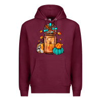 Burgundy thanksgiving coffee Premium Hoodie - JahusDesignShop
