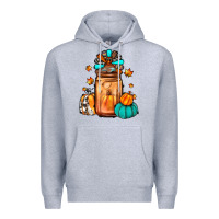 Heather Grey thanksgiving coffee Premium Hoodie - JahusDesignShop