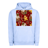 Pigment Grape Ice christmas gingerbread cookie house seamless pattern Urban Hoodie - BundleAndBundleShop