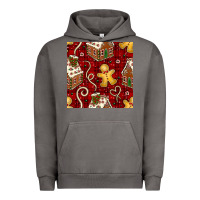 Pigment Tornado christmas gingerbread cookie house seamless pattern Urban Hoodie - BundleAndBundleShop