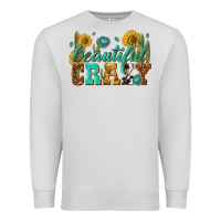 Dove Grey beautiful crazy Premium Sweatshirt - texasbilliewilder