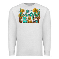Oatmeal Heather beautiful crazy Premium Sweatshirt - texasbilliewilder