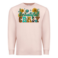 Pale Pink beautiful crazy Premium Sweatshirt - texasbilliewilder