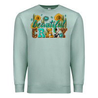 Seafoam beautiful crazy Premium Sweatshirt - texasbilliewilder