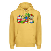Antique Gold dominican republic coffee cups Premium Hoodie - AdoDesignShop
