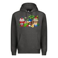Charcoal Heather dominican republic coffee cups Premium Hoodie - AdoDesignShop