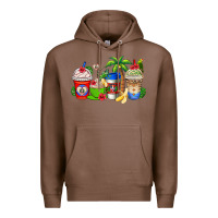 Chestnut dominican republic coffee cups Premium Hoodie - AdoDesignShop