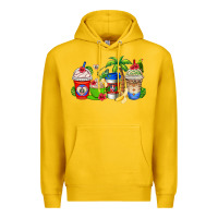 Lemon dominican republic coffee cups Premium Hoodie - AdoDesignShop