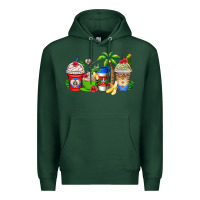Sports Green dominican republic coffee cups Premium Hoodie - AdoDesignShop