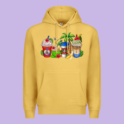 Dominican Republic Coffee Cups Premium Hoodie Designed By Adodesignshop