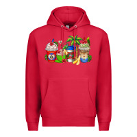 Cardinal dominican republic coffee cups Premium Hoodie - AdoDesignShop