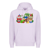 Lilac dominican republic coffee cups Premium Hoodie - AdoDesignShop