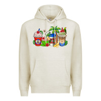 Oatmeal Heather dominican republic coffee cups Premium Hoodie - AdoDesignShop