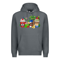 Rock dominican republic coffee cups Premium Hoodie - AdoDesignShop