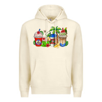 Sandshell dominican republic coffee cups Premium Hoodie - AdoDesignShop