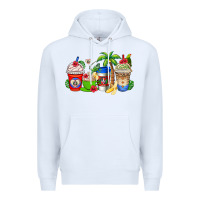 White dominican republic coffee cups Premium Hoodie - AdoDesignShop