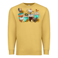 Antique Gold chicken coffee cups Premium Sweatshirt - texasbilliewilder