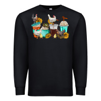 Black chicken coffee cups Premium Sweatshirt - texasbilliewilder