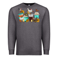 Charcoal Heather chicken coffee cups Premium Sweatshirt - texasbilliewilder