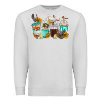 Dove Grey chicken coffee cups Premium Sweatshirt - texasbilliewilder