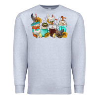 Heather Grey chicken coffee cups Premium Sweatshirt - texasbilliewilder