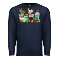 Navy chicken coffee cups Premium Sweatshirt - texasbilliewilder