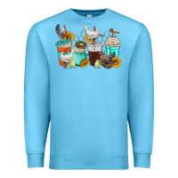 Ocean Blue chicken coffee cups Premium Sweatshirt - texasbilliewilder