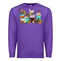 Purple chicken coffee cups Premium Sweatshirt - texasbilliewilder