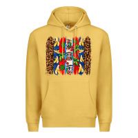 Antique Gold dominican republic brushstrokes Premium Hoodie - AdoDesignShop