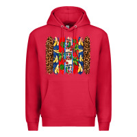 Cardinal dominican republic brushstrokes Premium Hoodie - AdoDesignShop