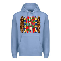 Colony Blue dominican republic brushstrokes Premium Hoodie - AdoDesignShop