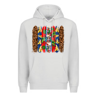 Dove Grey dominican republic brushstrokes Premium Hoodie - AdoDesignShop