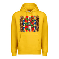 Lemon dominican republic brushstrokes Premium Hoodie - AdoDesignShop