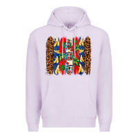 Lilac dominican republic brushstrokes Premium Hoodie - AdoDesignShop