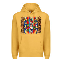 Mustard dominican republic brushstrokes Premium Hoodie - AdoDesignShop