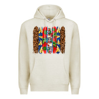 Oatmeal Heather dominican republic brushstrokes Premium Hoodie - AdoDesignShop
