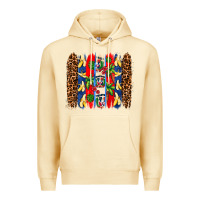 Pina Colada dominican republic brushstrokes Premium Hoodie - AdoDesignShop