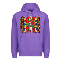 Purple dominican republic brushstrokes Premium Hoodie - AdoDesignShop