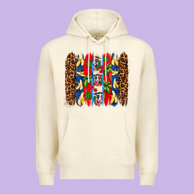 Dominican Republic Brushstrokes Premium Hoodie Designed By Adodesignshop
