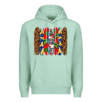 Seafoam dominican republic brushstrokes Premium Hoodie - AdoDesignShop