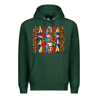 Sports Green dominican republic brushstrokes Premium Hoodie - AdoDesignShop