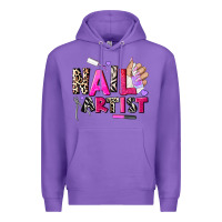 Purple nail artist Premium Hoodie - AdoDesignShop