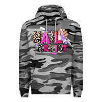 Slate Camo nail artist Premium Hoodie - AdoDesignShop