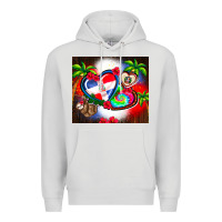 Dove Grey dominican republic  leopard Premium Hoodie - AdoDesignShop